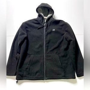 New Balance NB warm jacket with hood, black large excellent condition